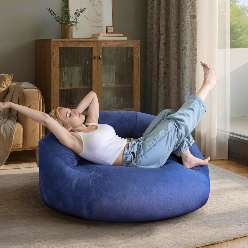50in Velvet Bean Chair,Couch,sofa