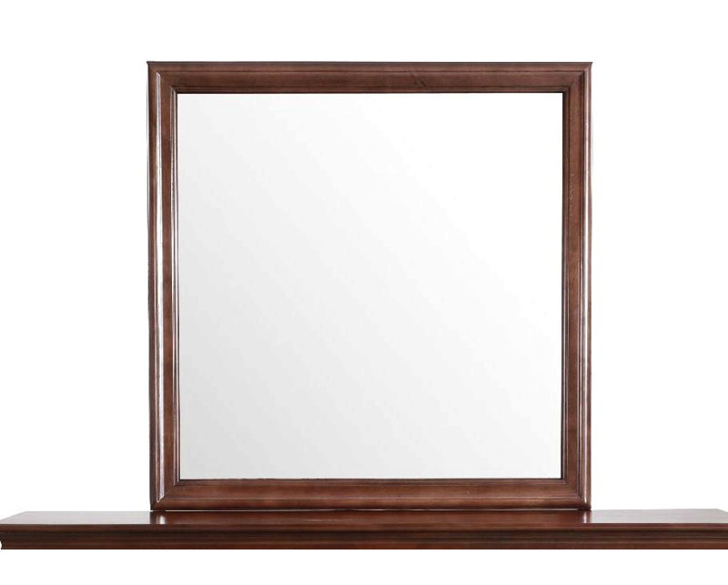 Miroir pour salle de bain, cappuccino, Carrée, Beige, 38 po x 38 po