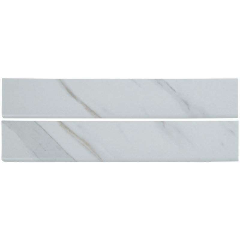 Astoria Vena 3 in. x 18 in. Matte Porcelain Bullnose Tile Trim