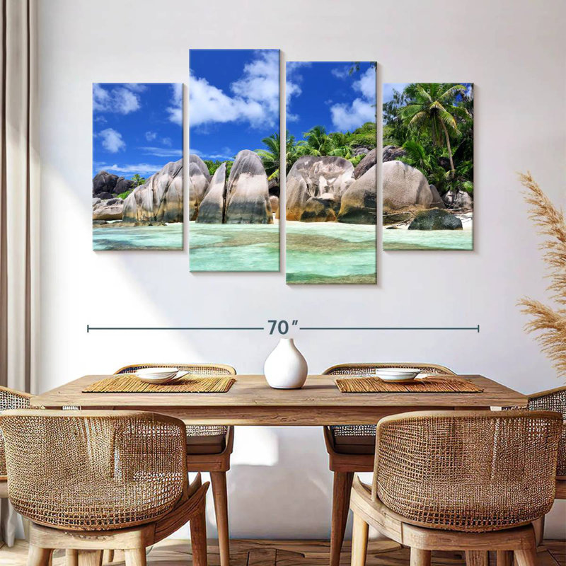 Gillard Anse Source D Argent Seychelles, H 42 po x l 68 po