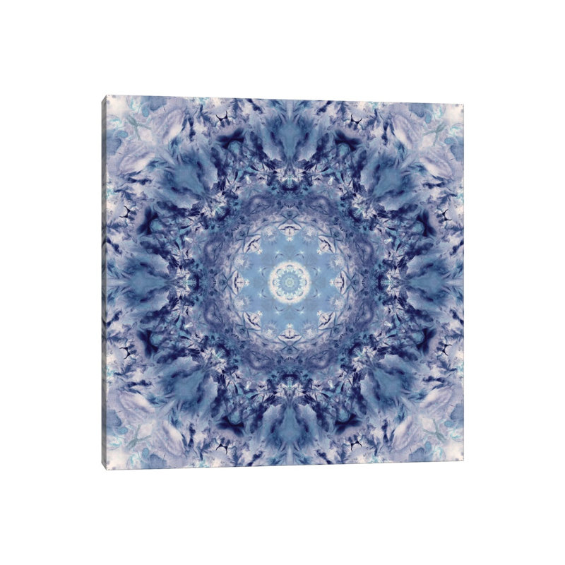 Indigo Gem Kaleidoscope III 1 Piece Wrapped Canvas Wall Art, 66.04 cm H x 66.04 cm W x 1.91 cm D