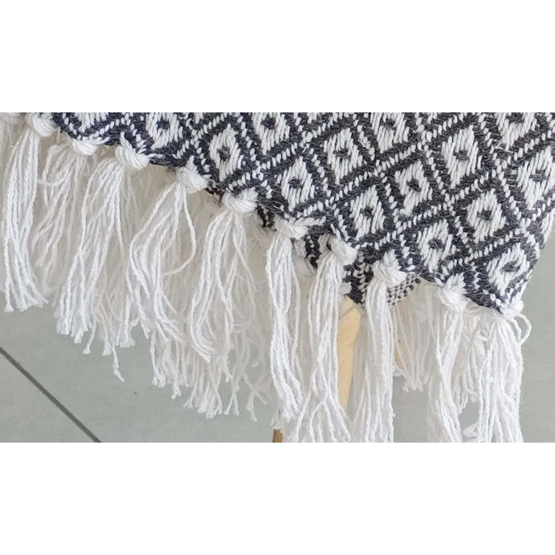 Cimino Machine Woven Throw Blanket, W127 x L152cm, Charcoal