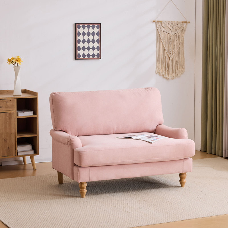 47" Oversized Accent Chair For Living Room, Bedroom, Pink