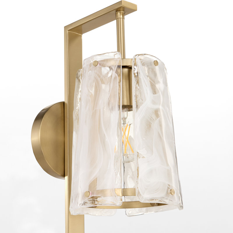 Lucilo 1 Light Wall Mount, Antique Brass