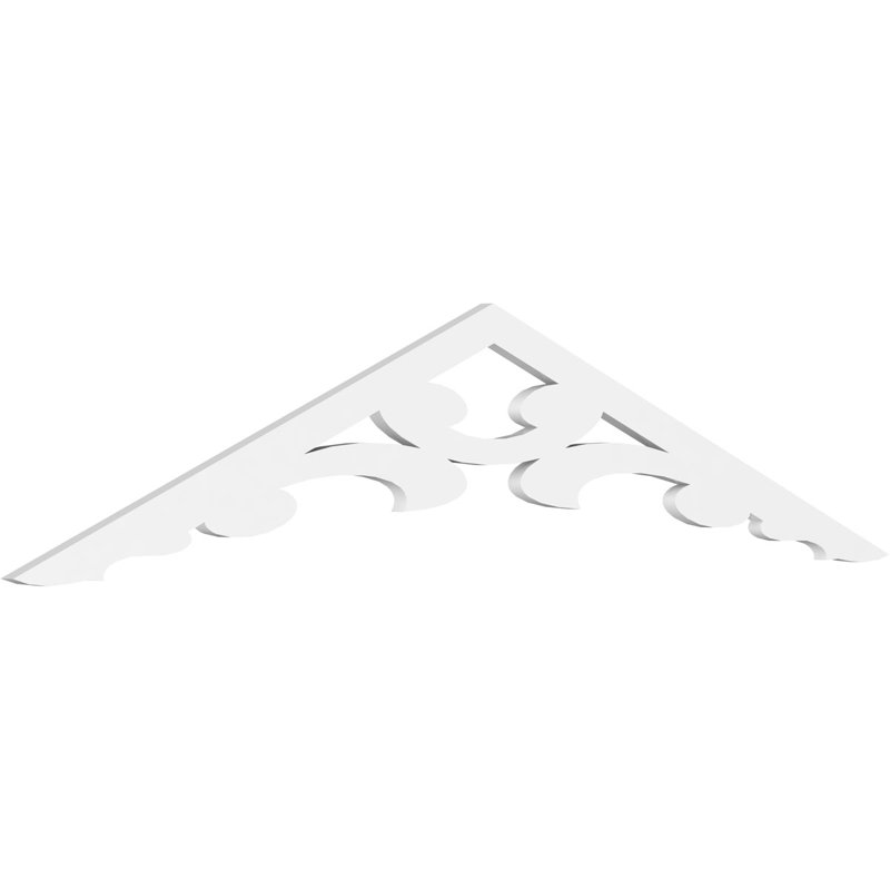 Gable en PVC de qualité architecturale Vienna, 72 po x 15 po x 1 po, 5 / 12, Plastique
