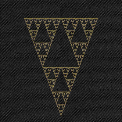 Tapis décoratif noir Pouliot