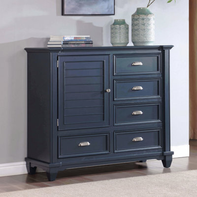 Transitional Style 1Pc Armoire Round Knobs Cups Handles Ball Bearing Glides Bedroom Furniture