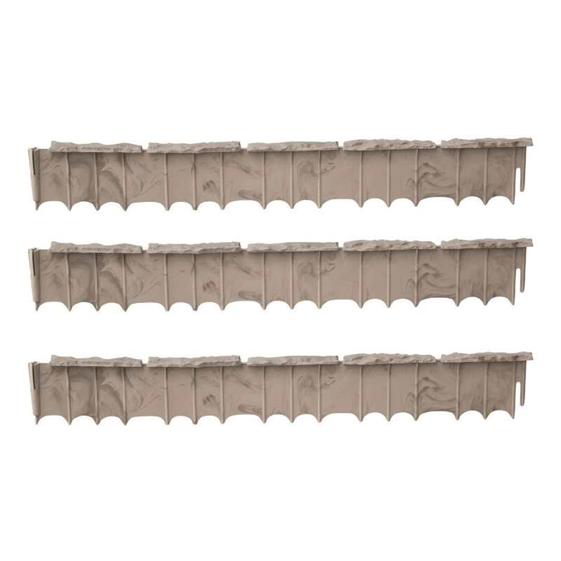 3.75'' H x 35'' W Flagstone Resin Lawn Edging