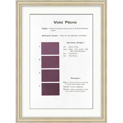 Violet 7 Framed Textual Art