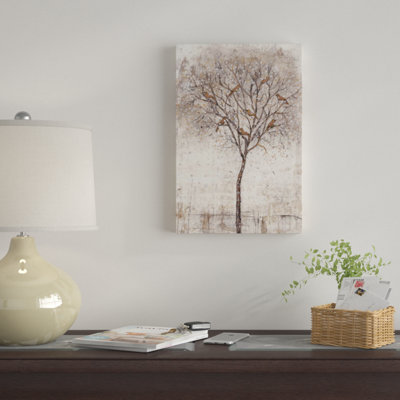 « tree of oiseaux i », reproduction de peinture à l’acrylique sur toile
