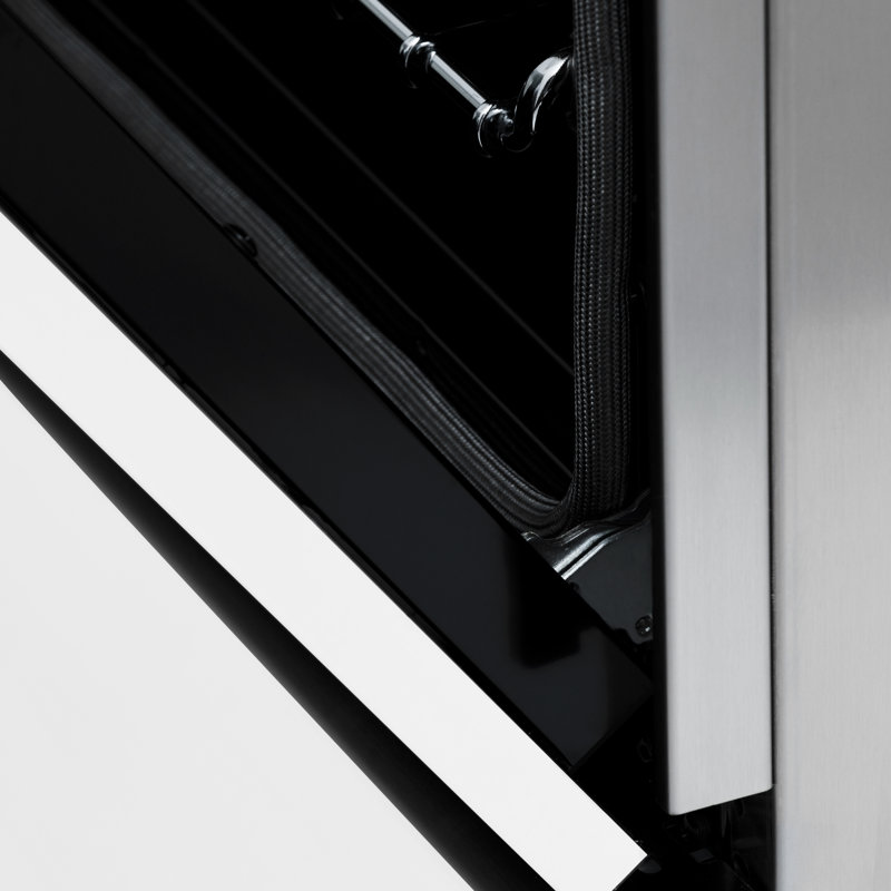 ZLINE Autograph 30" Legacy Dual Fuel Range w/ 4 Burners & White, Matte Black 
