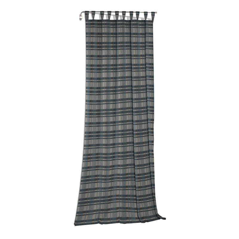Devore Room Darkening Single Panel, Grey/Brown/Black, 175cm H x 132cm W