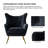 Avianna 29.25" Wide Tufted Velvet Wingback Chair-1947948688