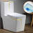 Dual-Flush Elongated One-Piece Toilet (Seat Included)