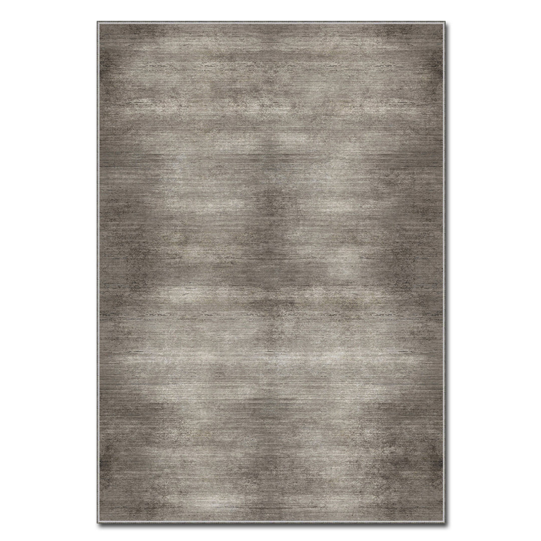 Rectangle Mappsville Abstract Machine Made Power Loom Polyester Area Rug in Brown East Urban Home Rug 