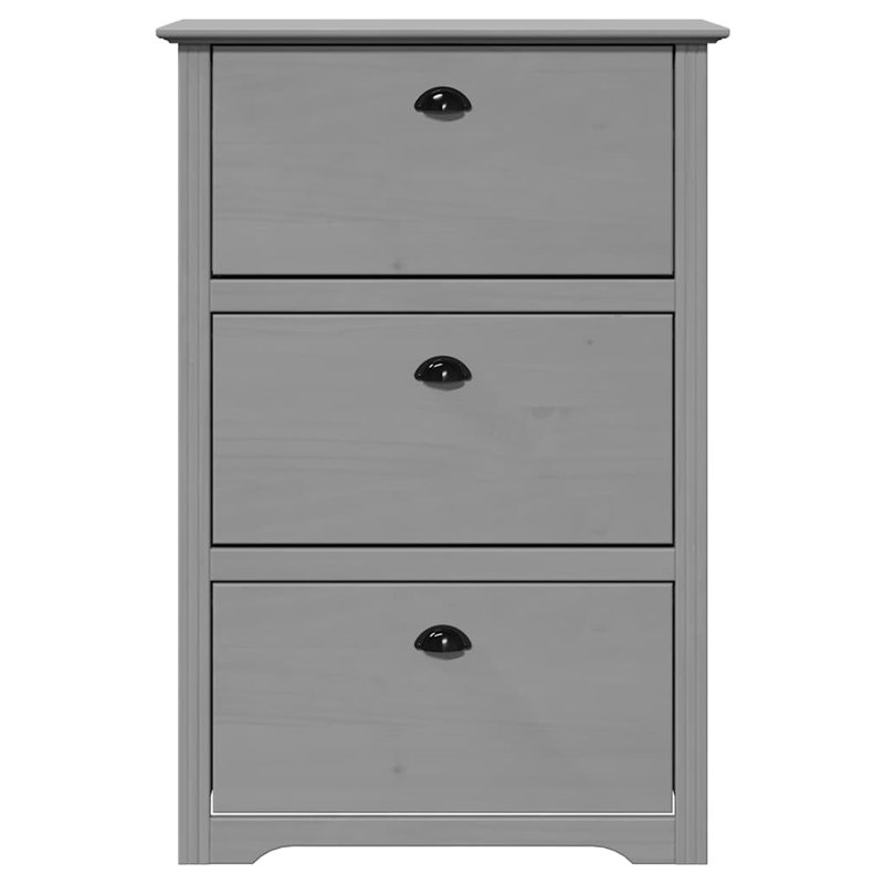 12 Pair Shoe Rack, Grey/Grey