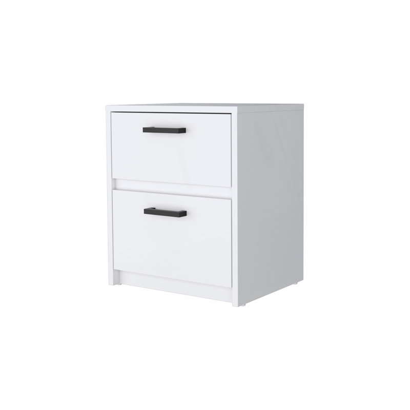 Augusta Floating Nightstand With 2-Tier Shelf And 1-Drawer