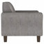 Fauteuil d'appoint capitonné gris anthracite rembourré-394694609