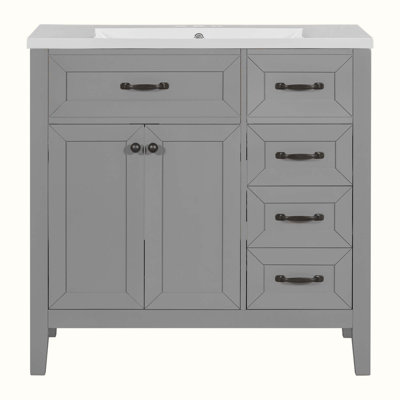 Ensemble de meuble-lavabo simple 35,98 po avec dessus Pyle