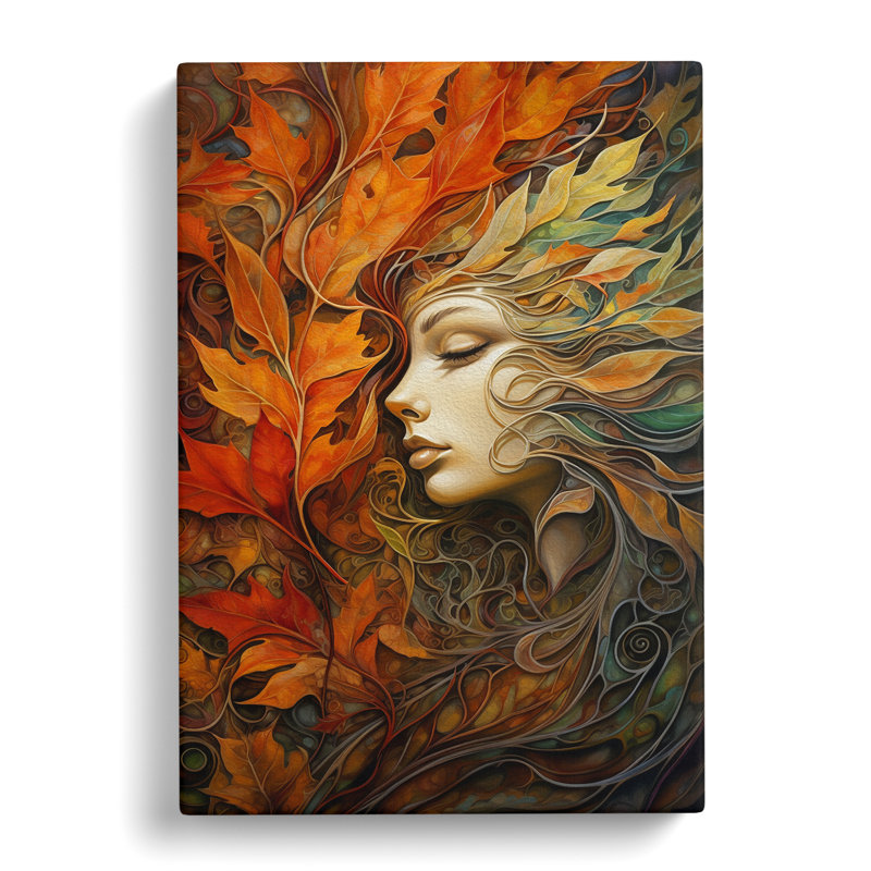 Leaf Symbolism No.2 - Wrapped Canvas, 60cm H x 40cm W x 3cm D