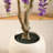 8ft Artificial Flower Tree with 18in White Planter, Tall Faux Matthiola incana Trees for Indoor