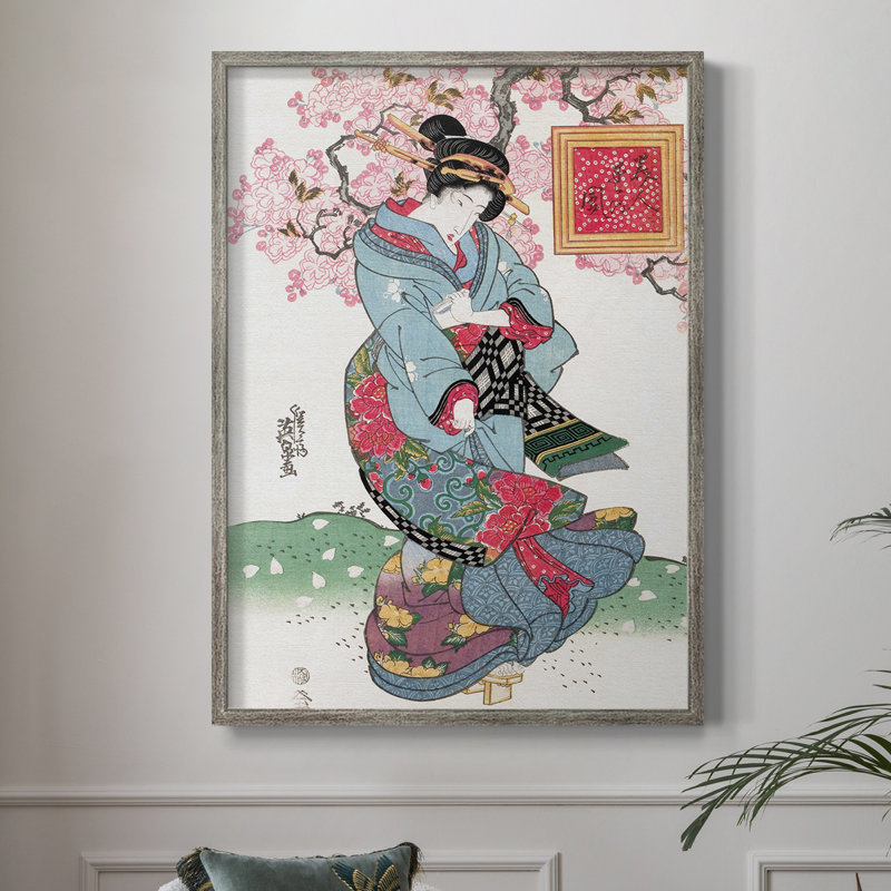 «VintageJapan I», reproduction encadrée - bois massif
