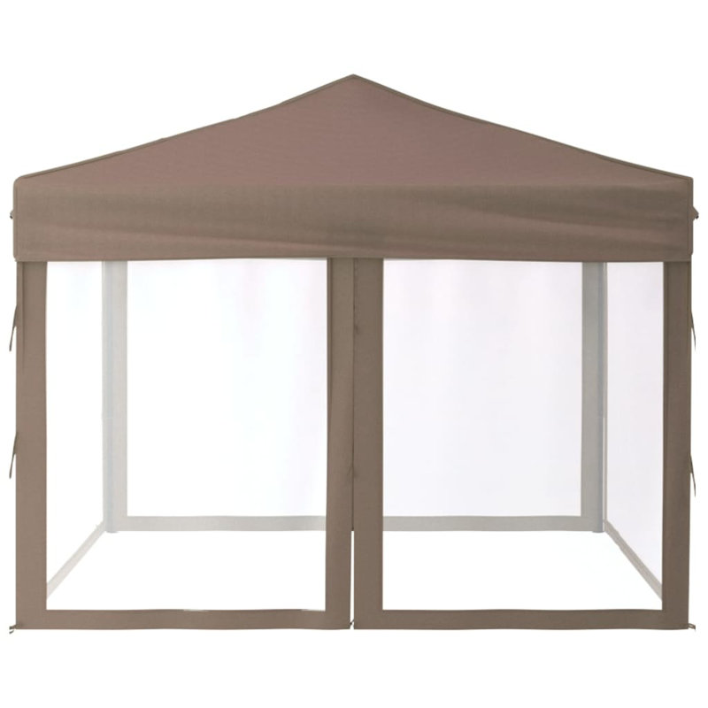 Aliyaha 2.9m x 2.9m Steel Party Tent, Taupe