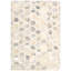 City Chic Geometric Handwoven Leather Silver/Beige/Gold Area Rug-1355258352-1466704905