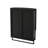 23.62"Modern Arched Glass Double-Door Wardrobe With Shatterproof Non-Glass Mirror-Double-Layer Storage,Open Shelf & Towel Rack For Entryway, Living Room,Bathroom, Dining Room (Black)-541115632