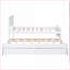 Lit plateforme simple en pin massif avec lit gigogne Tiroirs - Aucun sommier requis, blanc pour chambres à coucher / chambres d'amis