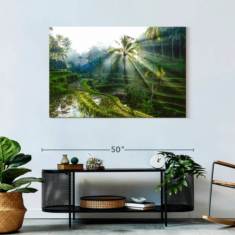 Alvord Bali Rice Terraces, 30" H x 45" W