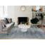 Tapis décoratif bleu en laine de conception unique 10 pi 1 po x 14 pi 1 po chante noué à la main