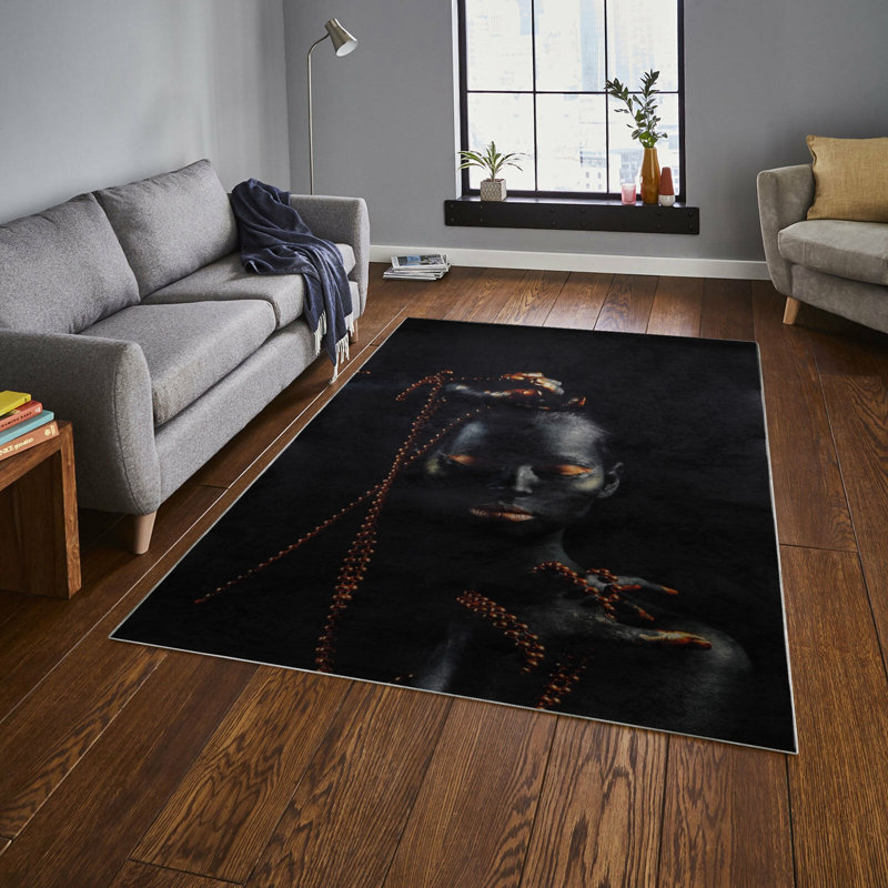 Premium Hall Carpet, 31.5 x 78.7 Inches | 100% Polyester, Antibacterial | 0.04 in Pile Height, Non-Slip Underside, Machine Washable | 3D Digital Printing | Ideal for Living Room & Entryway, Easy Maintenance