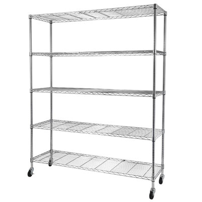Myles 59.06 " W Steel Shelving Unit