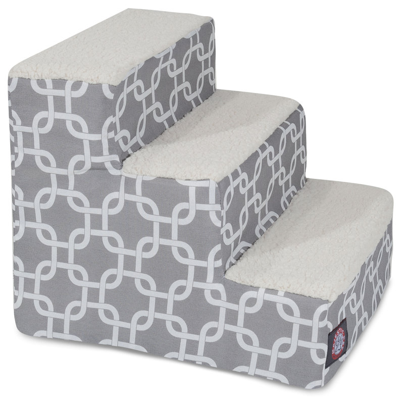 Escalier 3 marches pour animaux Links, gris