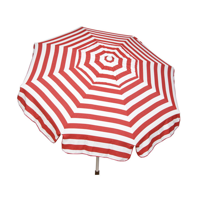 Italian 72" x 72" Market Umbrella, Red/White