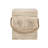 Outdoor Wood Grain Square MGO Side Table With Simulated Braided Cord
