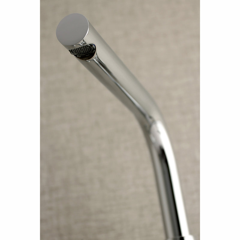 Kingston Brass Concord Double-Handle 2-Hole Wall-Mount Bridge Kitchen Faucet, Polished Chrome