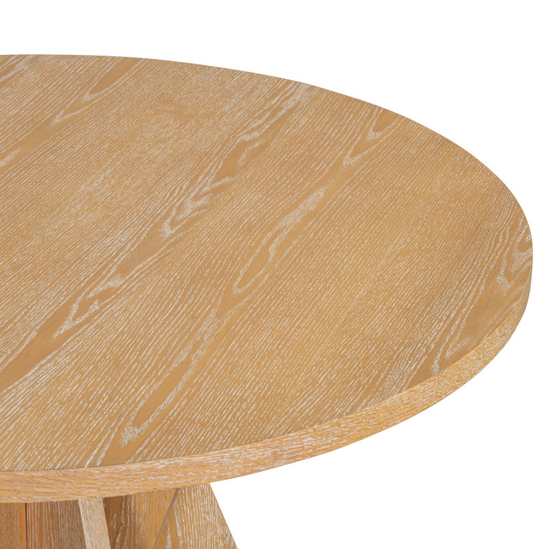 Ensemble de table de salle à manger 5 pièces TREXM, Chêne, Bois naturel délavé