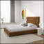Lit plateforme en velours moderne Mid Century-758379489-763082549