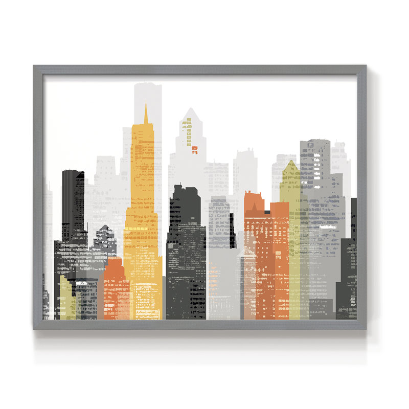 Element City -Framed Print - Restickable
