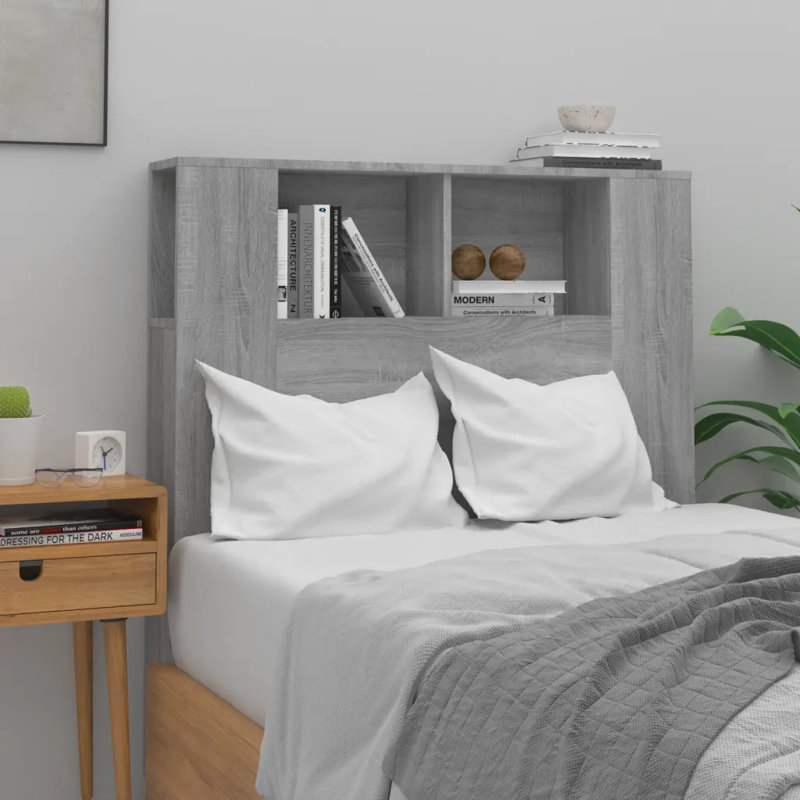 Melby Headboard Cabinet, Single (3'), Grey Sonoma