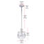 Lustre classique à 3 lumières de style bougie Ashim-24356358