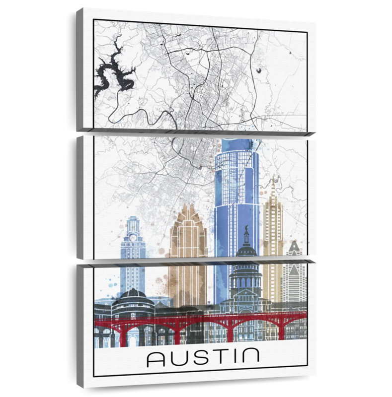 Aliaz Austin Skyline City Map