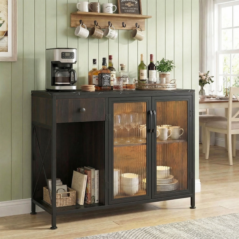 87cm Sideboard, Black