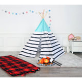 Asweets 43'' W x 43'' D Indoor Cotton Triangular Play Tent