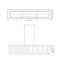 Lustre rectangulaire pour îlot de cuisine 7 lumières Noorulain-332388402