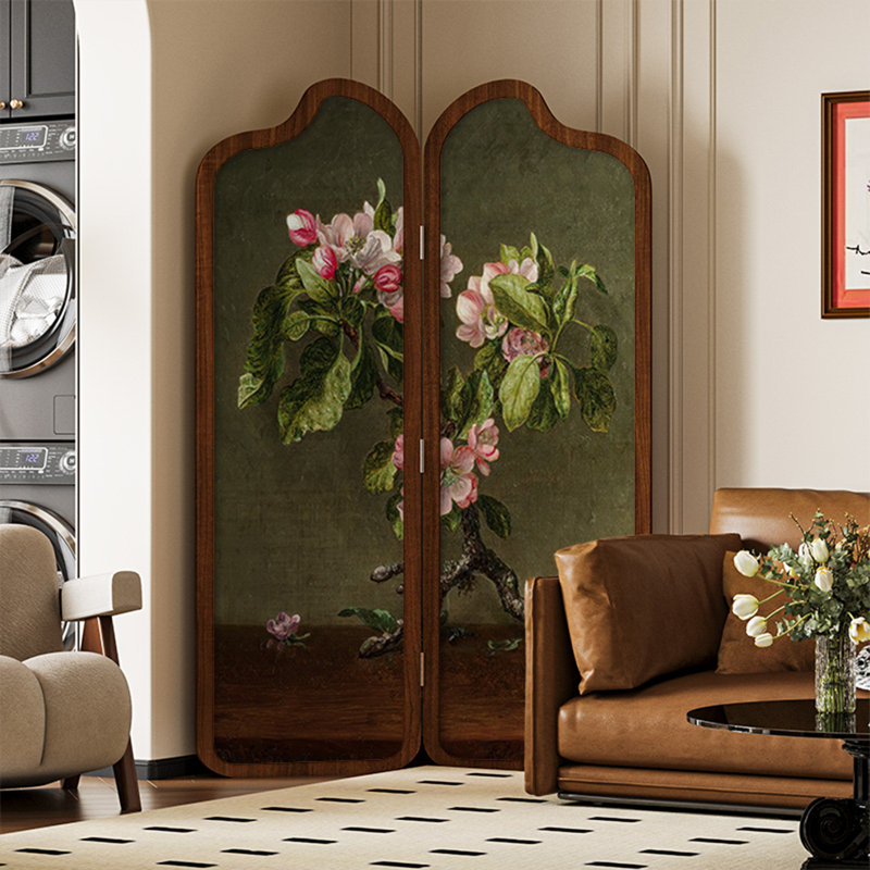 Cloisons en bois de pin massif à motif floral rétro, H 70,87 po x l 35,43 po x P 1,57 po