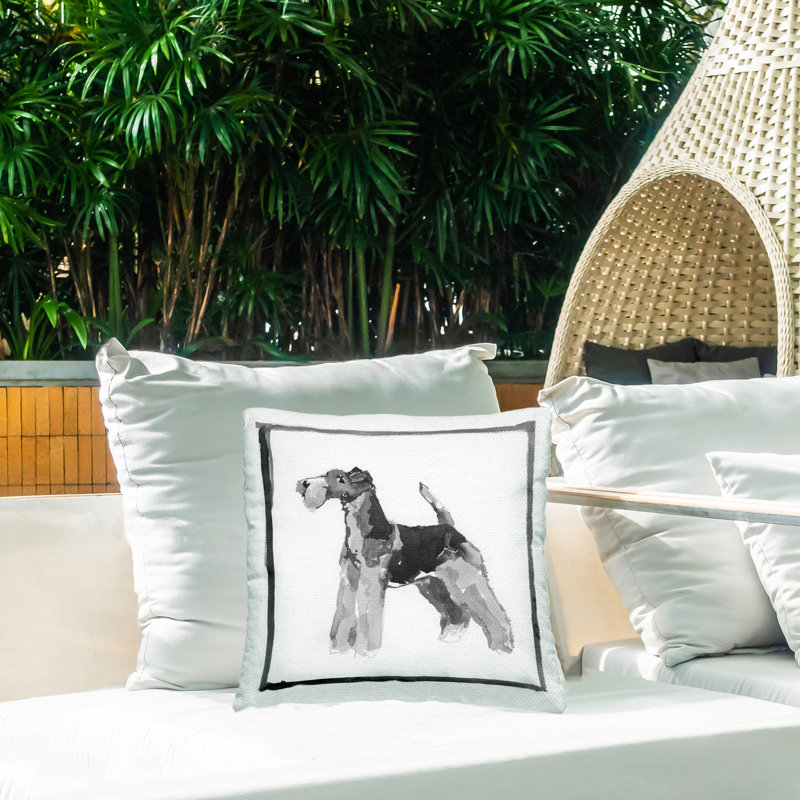 Coussin extérieur Minimal Airedale Terrier