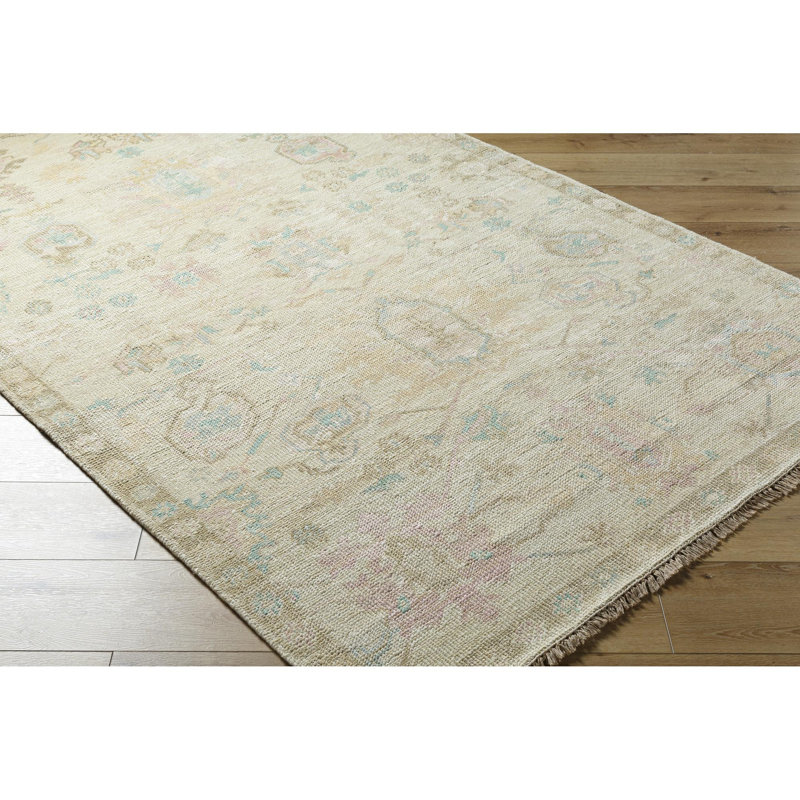 Antalya Handmade Wool Abstract Area Rug, Rectangle 8' x 10'